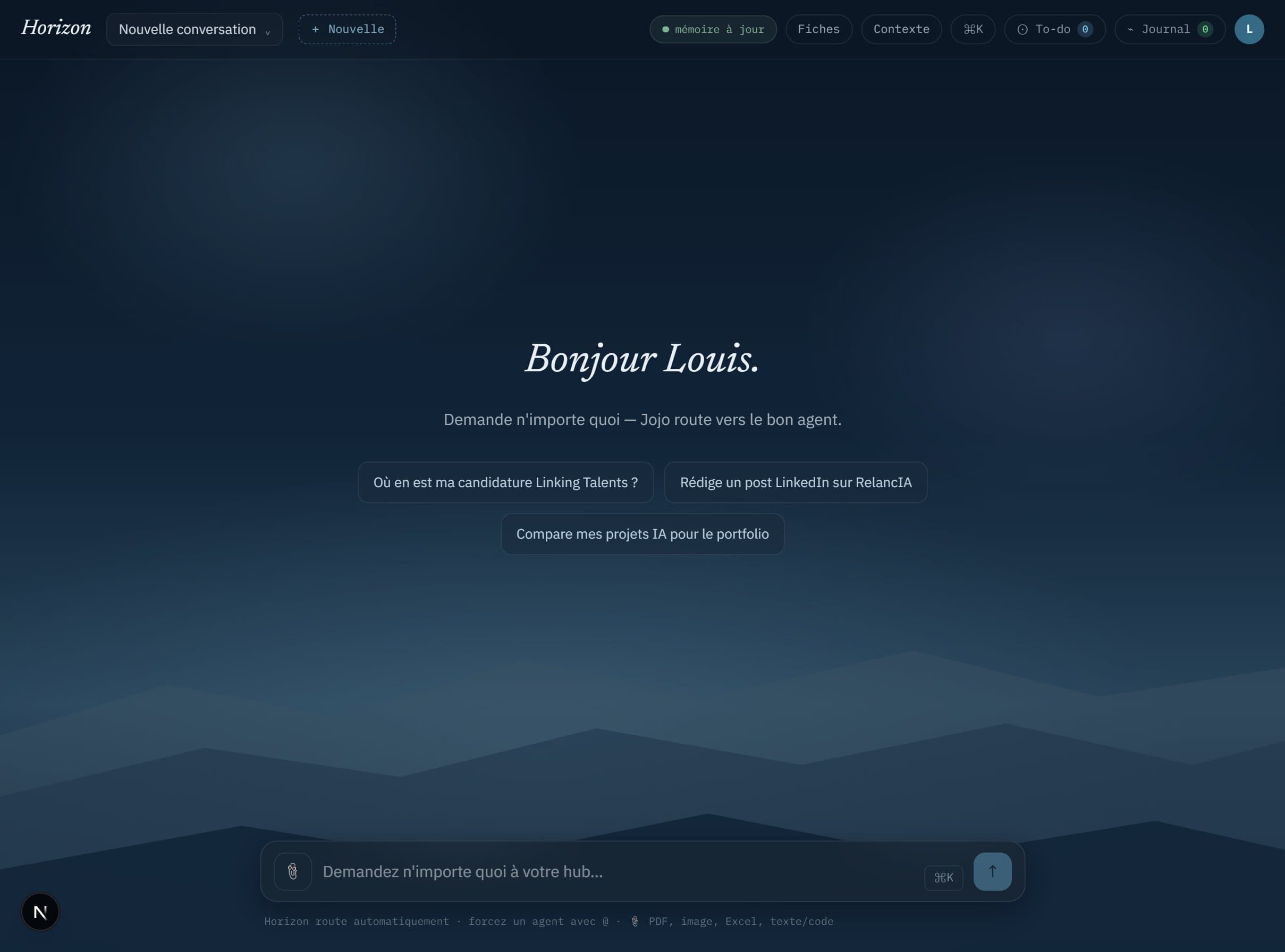 Horizon : Hub de connaissance personnel augmenté par IA